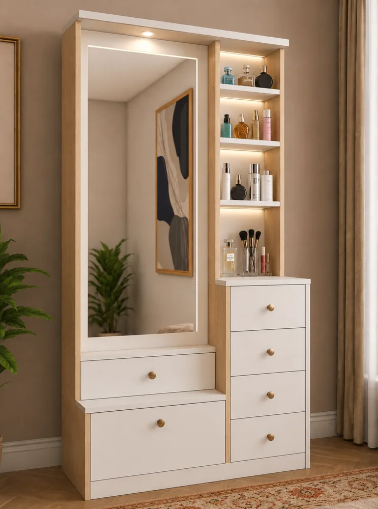Cream Mirror and Shelf Dressing Unit — design reference