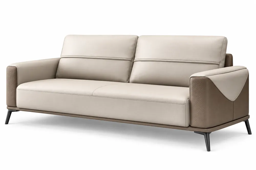 Cream Slim-Frame Sofa — main view