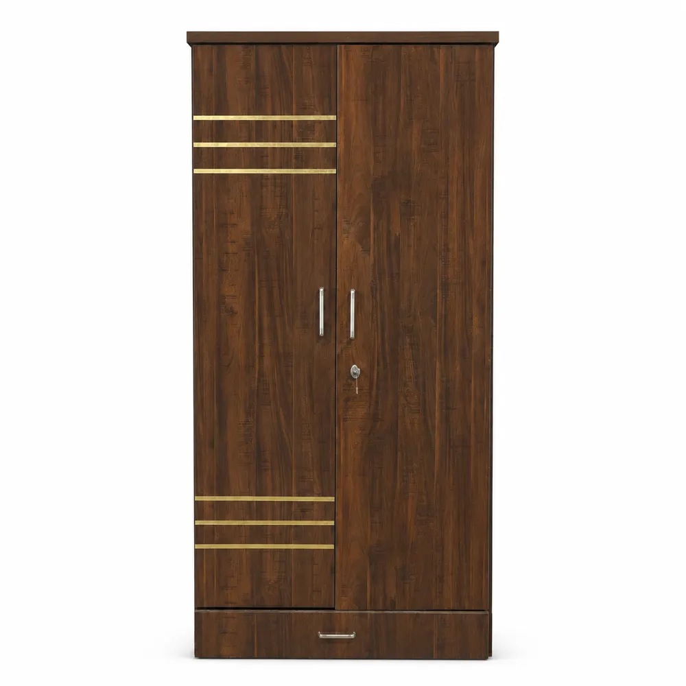 Dark Linear Wardrobe with Lower Drawer — main view