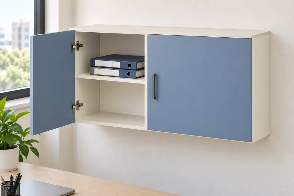 Dusty Blue Wall Cabinet — main view