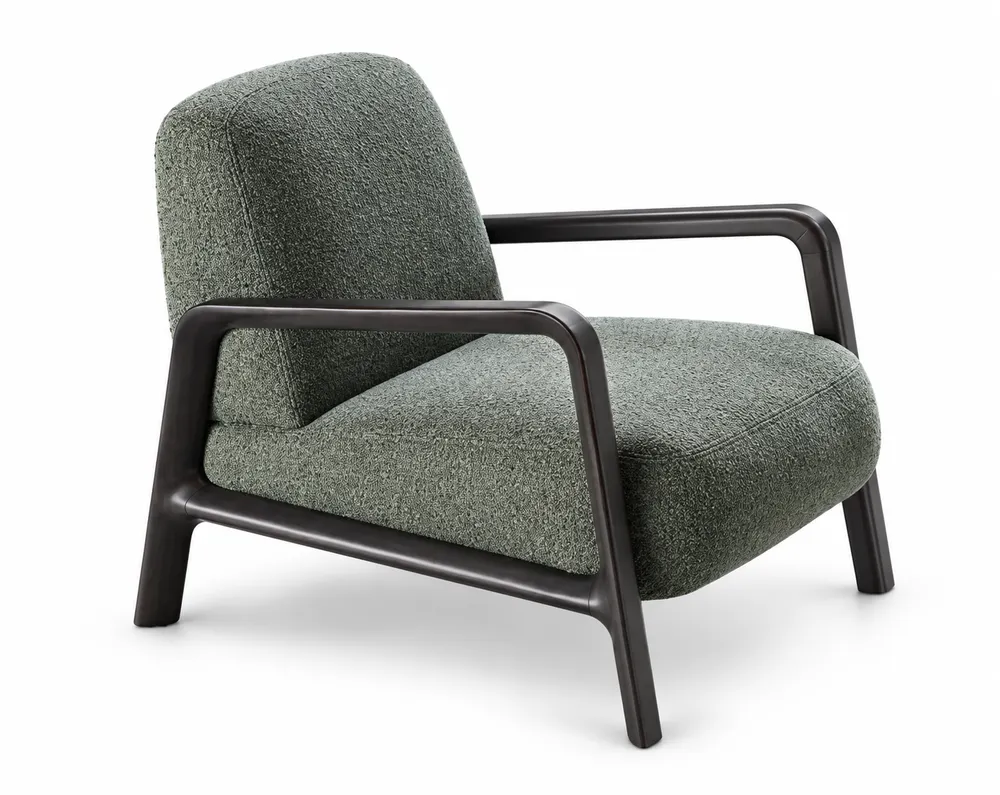 Grey Chair with Dark Frame — main view