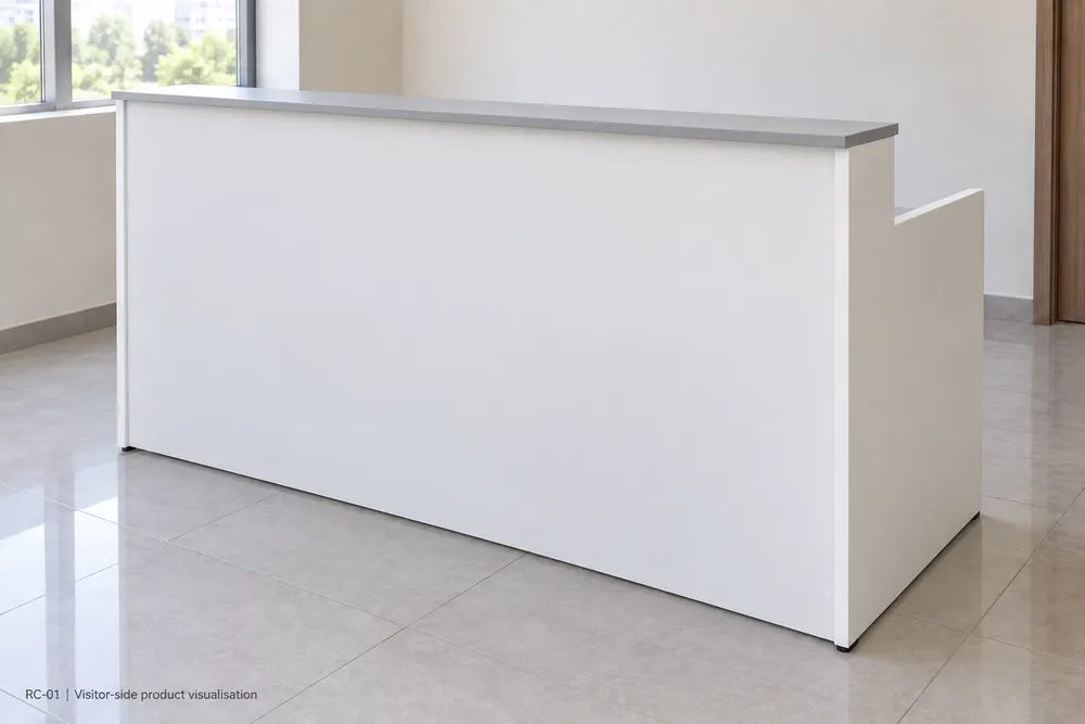 Grey Reception Counter — main view