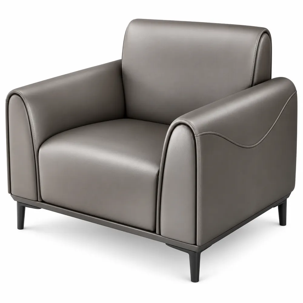 Grey Slim-Frame Armchair — main view