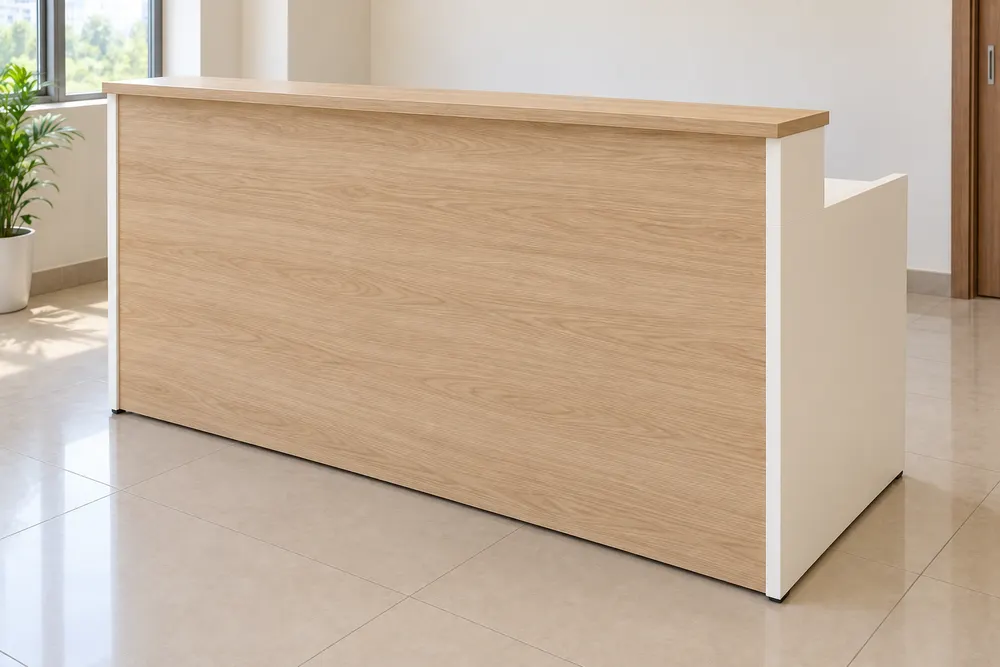 Oak and Ivory Reception Counter — main view