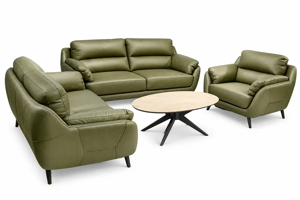 Olive Sofa and Table Set — main view
