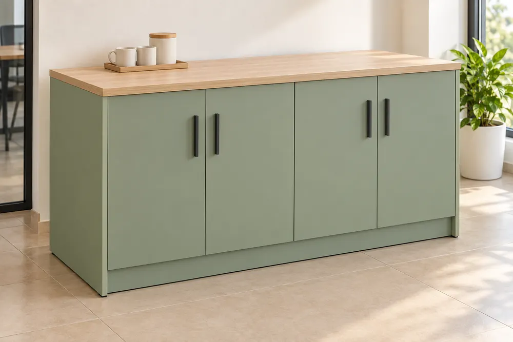 Sage Four-Door Pantry Cabinet — main view