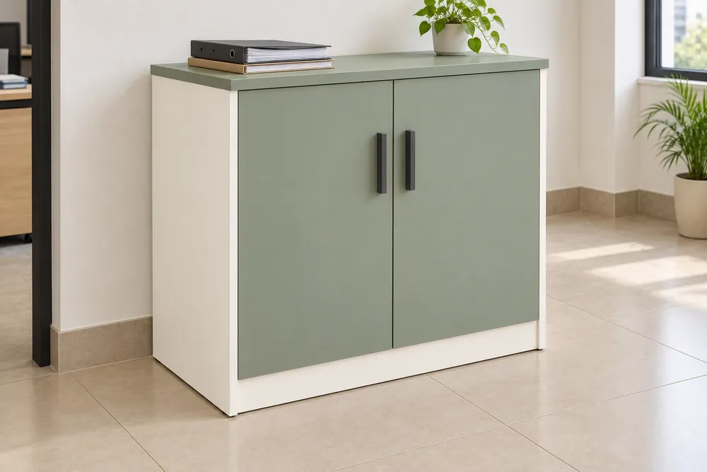 Sage Two-Door Storage Cabinet — main view