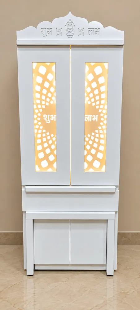 Tall Illuminated Prayer Cabinet — design reference