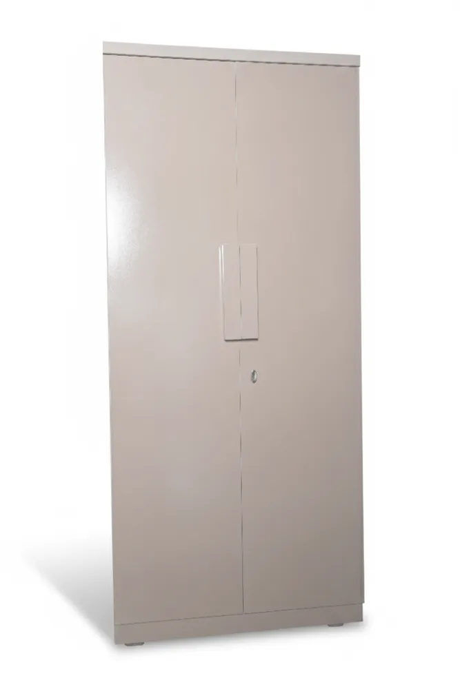 Taupe Two-Door Storage Wardrobe — main view