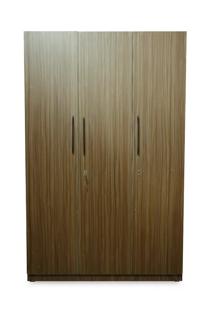 Walnut Three-Door Wardrobe — main view